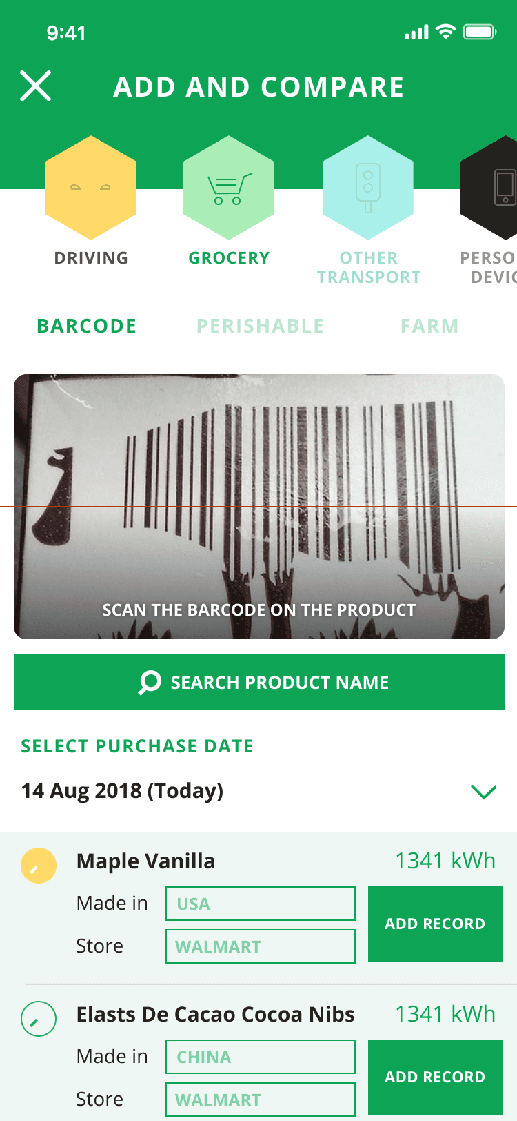 Log a transaction